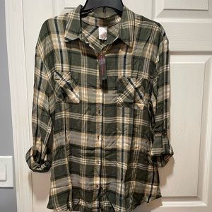 No boundaries fall 2022 plaid shirt